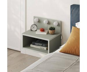 Decortie Treo' Floating Bedside Table with 3 LED Lights 30cm in Green | Size: 1 Pack Decortie Green 1 Pack