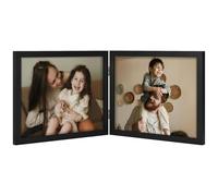 decorUhome Double 10x8 Picture Frame Horizontal, Black