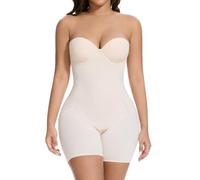 Decorus Strapless Shapewear Tummy Control: Strapless Body Shaper For Women Built In Bra - Shapewear Bodysuit Shorts For Dress