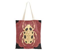 decoryou Japanese Beetle Insect Canvas Bag | Tote Bags Bulk Bulk Tote Bags For Female Friends Reusable Bags