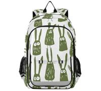 decoryou kids backpacks for school monsters Animals Khaki On White