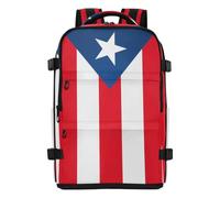 decoryou Sleek Mens Backpack Puerto Rico Flag Puerto Rican National Red | Lap Top Bag,Laptop Bag 16.5 Inch,for Travel Business Casual or College,mochilas para mujer de viaje 20L