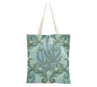 decoryou Vintage French Pattern Tote Bags Canvas | Tote Bag For Women Canvas Bulk Canvas Tote Bags For Female Friends Reusable Canvas Grocery Bags
