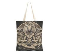 decoryou Winged Goat God Graphic Canvas Tote | Canvas Tote Bag With Pockets Canvas Bags Bulk For Female Friends Reusable Grocery Bags