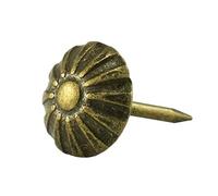 Decotacks 100 Pcs/Box Daisy Upholstery Nails Tacks Ø11MM Antique Brass Finish DX54AB