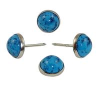 Decotacks® 7/16" Marble Design Upholstery Nails, Sofa Tacks, 25 PCS/Pack DWM (Blue)
