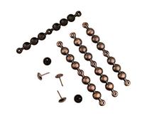 decotacks® Antique Copper Upholstery Nails/Tacks Trim 4in Long Strips, 7/16in Head Diameter,Covers 6,5 Yards DX0511AC-S6M