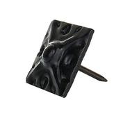 decotacks Square Art Upholstery Nails/Tacks 5/8" x 5/8" (17MMx17MM) - 25 Pcs [MATT Black] DX8017MBL