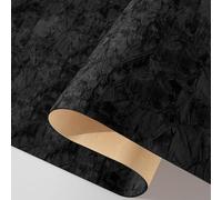 Decotalk Black Adhesive Velvet Fabric Velvet Peel and Stick Wallpaper 40X500cm Black Felt Wallpaper for Crafts Jewelry Box Drawer Liner Dark Flocking Wall Paper Felt Fabric Wall Paper Self Adhesive