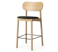 Decotique - Elephant Bar Chair, Natural Oak / Black Velvet