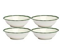 Decotique - Fleur Bowl 15 cm 4-pack, Dark Green - Dark Green
