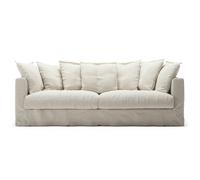 Decotique - Le Grand Air 3-Seater Sofa Linen, Creamy White - Creamy White