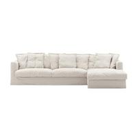 Decotique Le Grand Air 3-Seater Sofa with Right Chaise Cream White