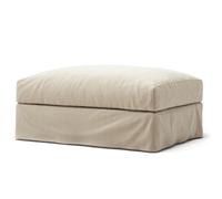 Decotique - Le Grand Air Footstool Cotton, Beige - Beige
