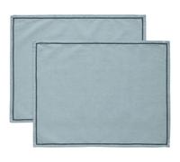 Decotique - Sienna Placemat 2-pack 35x45 cm, Dusty Blue - Dusty Blue