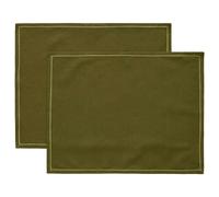 Decotique - Sienna Placemat 35x45 cm 2-pack, Olive - Olive