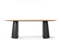 Decotique Social Dining Table 220 Black/Oak/Natural/Oak