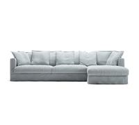 Decotique - Upholstery For Le Grand Air 3-seater Sofa Linen Divan Right, Nordic Sky - Nordic Sky