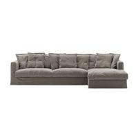 Decotique - Upholstery For Le Grand Air 3-seater Sofa Linen Divan Right, Smokey Granite - Smokey Granite