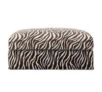 Decotique - Upholstery For Le Grand Air Footstool Chenille, Zebra - Zebra