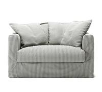 Decotique - Upholstery For Le Grand Air Love Seat Linen, Ash Stripe - Ash Stripe