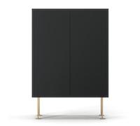 Decotique Vogue 64 Cabinet Anthracite Grey/Brass
