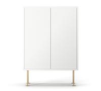 Decotique Vogue 64 Cabinet White/ Brass