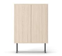 Decotique Vogue 64 Cabinet White Pigmented Oak/ Black