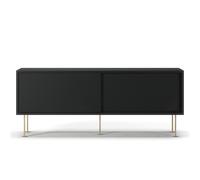 Decotique Vogue TV Bench with Legs 136 Anthracite Grey/Brass