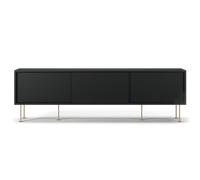 Decotique Vogue TV Bench with Legs 180 Anthracite Grey/Brass