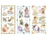 Decoupage Paper Pack (12 Sheets A4 / 20x30cm) Wedding Bride Kids FLONZ Vintage Ephemera