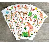 Decoupage Paper Pack [18 Sheets 20x30cm] Hilda Plus Size Chubby Pinup Girl Removable Real Size Vinyl Colorful Wall Decals