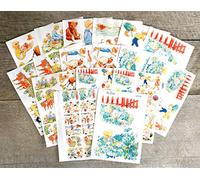 Decoupage Paper Pack [18 Sheets 20x30cm] Kids Winter Life Paper for Decoupage and Craft Vintage Painting Illustration by Elsa Beskow