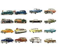 Decoupage Paper Pack (20 Sheets 10x15cm) Classic Cars America Golden Era FLONZ Vintage Paper
