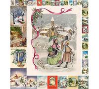 Decoupage Paper Pack (21 Sheets 15x20cm) Christmas Scenery FLONZ Vintage Styled Christmas Pictures Cards for Decoupage, Craft and Scrapbooking