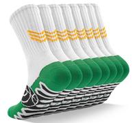 DECOVICI Children's Sports Socks 4/8 Pairs, Basketball Socks for Boys Girls 6-16 Years Football Running Socks Trainer Tennis School Hiking Socks, 04 White*8, 6-8 Jahre