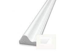 DECOVISION Wall Moulding 1Pc - Destan Paintable, 2.5cm x 240cm, Right Mitre | Paintable polymer with SuperSatin surface. For wall panelling, dado rails, accent walls. Accepts any interior paint.