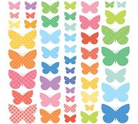 DECOWALL DW-1613 Sweet Butterflies Kids Wall Stickers Decals Peel and Stick Removable for Nursery Bedroom Living Room Art murals Decorations