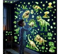 DECOWALL Glow in the Dark Dinosaur Wall Stickers T-Rex Volcano (GDS4-7004)