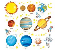 DECOWALL Space Wall Stickers for Kids, Planets and Astronauts (DS8-1307)