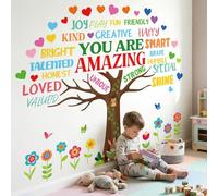 DECOWALL You are Amazing Positive Affirmation Tree Wall Stickers (SG2-2519)