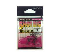 Decoy Worm 10 Shot Rig Worm Hook for Wacky Style Size 2 (5848)