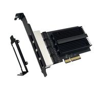 Decqerbe 1 PCS 2500Mbps PCI-E to RJ45 Network Card PCB+Metal I226-V Gigabit Ethernet RJ45 Four Ports 2.5G PCI Express Wlan Adapter for Desktop