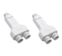 Decqerbe 100M 1 in 2 Out Waterproof POE Extender/Repeater Outdoor 30W High Power Plug&Play for PoE Switch NVR IP Camera AP Easy Install Easy to Use