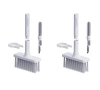 Decqerbe 2X Cleaning Soft Brush Keyboard Cleaner 5-In-1 Multi-Function Computer Cleaning Tools Kit for PC Camera Lens