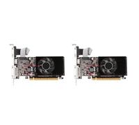 Decqerbe 2X GT610 Graphics Card DDR3 True 2GB 810MHZ Computer Video Card PCI-E 16X -Compatible+VGA+DVI Low Noise