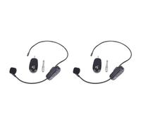 Decqerbe 2X Universal 2.4G Wireless Headset Bee Teaching Amplifier Sound Ear Hanging Headset Microphone Microphone
