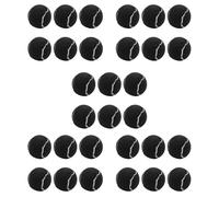 Decqerbe 30Pcs Pack Tennis Balls Wear- Elastic Training Balls 66mm Ladies Beginners Practice Tennis Ball,Black