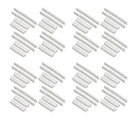 Decqerbe 32 Sets of 64Pcs 6 String Acoustic Guitar Bone Bridge Saddle and Nut Made of Real Bone