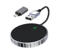 Decqerbe Carplay Adapter Wireless Carplay Adapter Upgrade Plug & Play Converts Wired to Wireless CarPlay Dongle for Car